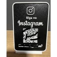 PLACA INSTAGRAM 3D PERSONALIZAVEL
