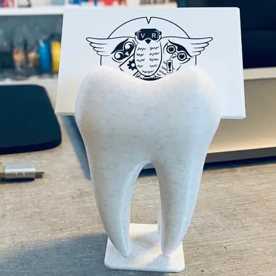 Porta Cartão De Visita Dente Molar Dentistas Odontologia
