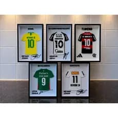 Quadro Decorativo Camisa de Futebol 3D Premium personalizado com Moldura  Times Brasil Europa Seleção World CUP