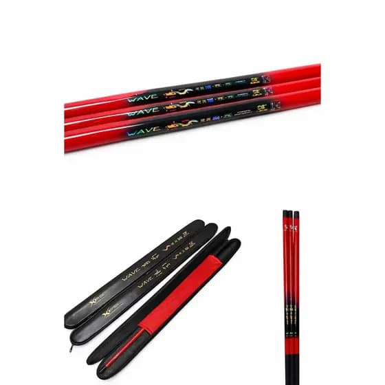 vara telescopica wave 100% carbono ultra resistente
