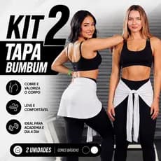 KIT COM 2 TAPA BUMBUM FEMININO Fitness para treinar na academia modela o corpo