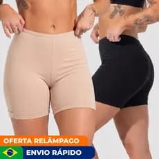 KIT 4 OU 2 SHORT ANÁGUA SEGUNDA PELE FEMININO calcinha boxer não marca para usar embaixo do vestido
