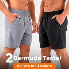 KIT 2 BERMUDAS TACTEL COM ELASTANO SHORTS MASCULINO academia ou praia alta qualidade