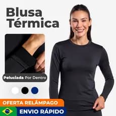 BLUSA TÉRMICA FEMININA PELUCIADA SUPER QUENTE SEGUNDA PELE blusa super quentinha para o inverno frio