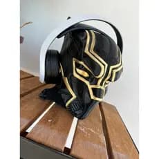 Porta Headset - cabeça Pantera Negra 22cm