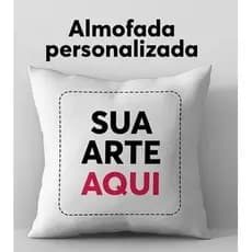Capa de Almofada Decorativa  Estampa Personalizada  SUA ARTE AQUI 45 X 45 cm