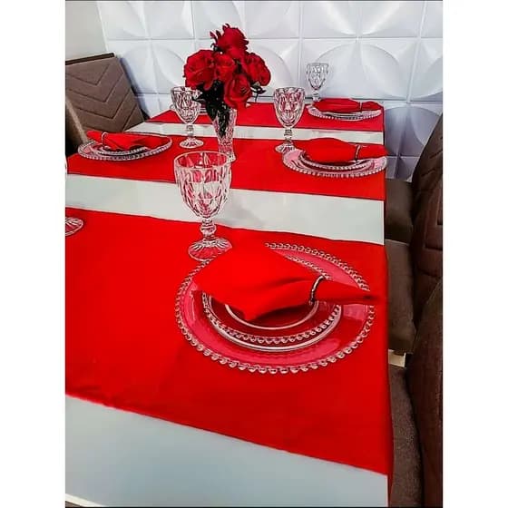 Caminho de Mesa Oxford 40x140  Decorativo Elegante Resistente