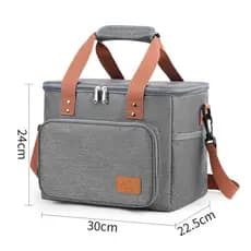 Bolsa Térmica Quadrada na moda saco de piquenique ao ar livre grande capacidade portátil fresco