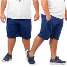 Bermuda Plus Size Moletinho Masculina