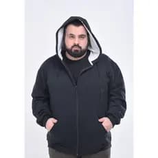 Blusa de Moletom Masculina Plus Size com Capuz