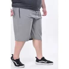 Short Tactel Elastano com Bolsos Plus Size Confortável até 62