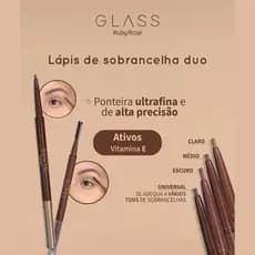 Lapis de Sobrancelha Retrátil Duo Glass HB526 Ruby Rose