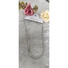 Colar chapado choker folheado prata choker chapada