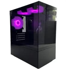 Gabinete Gamer, case para computador Aquário PIXXO CG200B com 03 Fans Inclusa - M-ATX