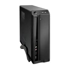 Gabinete Slim com Fonte 200W - Baia para Leitor de CD/DVD - 1 Baia 3,5 + 1 Baia para SSD - HTQ562B