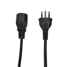 Cabo de Força Tripolar – Para Fonte ATX, Estabilizador, Monitor - CABO18075H05 - 1,2M