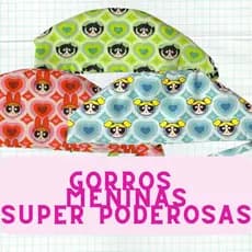 Touca Gorro Cirurgico Odontologia, Medicina, Cirurgia, Enfermagem - Meninas Super Poderosas