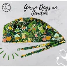 Touca Gorro Cirúrgico Veterinária - Cachorrinhos Dogs