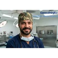 Touca Gorro Cirúrgico Medicina, Cirurgia, Enfermagem, MedVet, Culinária - Estampas masculinas/unissex