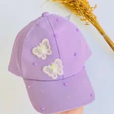 Boné infantil / Boné personalizado / Boné Infantil com Borboletas / Boné aplicação Borboleta