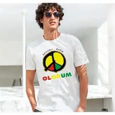 Camisa Básica Estampada Olodum 100% Algodão Unissex Camiseta Carnaval
