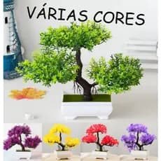 Bonsai Artificial 25cm Realista Plástico Vaso Bonsai Casamento Planta Árvore Pequena Decoração Verde