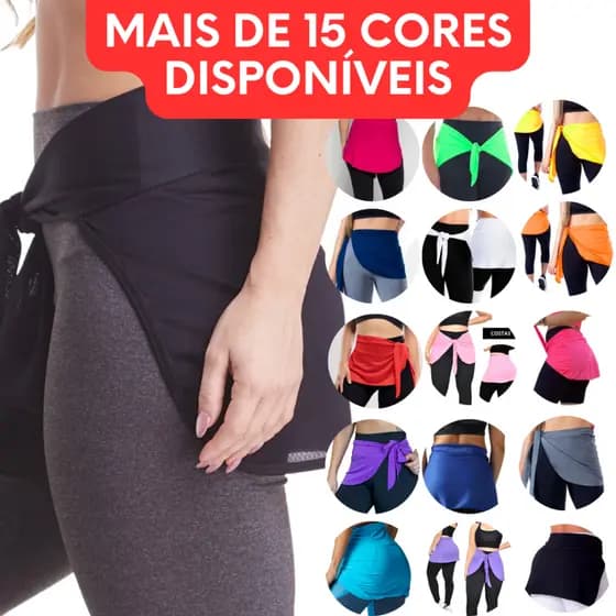 Tapa Bumbum Para Treinar DIVERSAS CORES Academia Musculação Caminhada Feminino de Amarrar PREMIUM