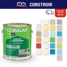 Coralar Acrilica Tinta Anti Mofo Parede 3,6 Litros Escolha Cor Interno Fosco Interior Coral