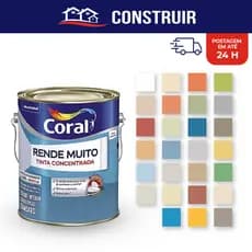 Tinta Coral Rende Muito 3,2L Tinta De Parede Várias Cores