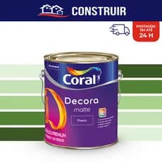 Tinta Parede Acrilica 800ml Fosca Coral Decora Matte Tons de Verde Premium Cores Verdes Rende Muito