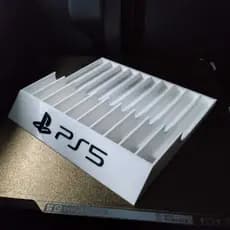 🎮 Organizador para Jogos PS5 | Porta Jogos PlayStation 5 | Suporte para 10 Jogos | Impressão 3D Premium