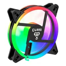 KIT 3 COOLER FANS NOTO 4PIN MOLEX RGB CLANM PRETO