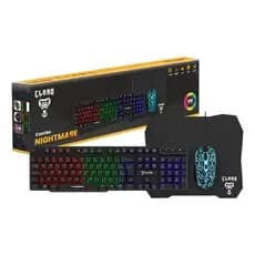 Combo Gamer Clanm Nightmare Lite Mouse + Teclado + Mousepad