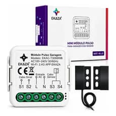 Módulo Inteligente Wifi Portao Eletrônico Garagem C\Sensor Ekaza