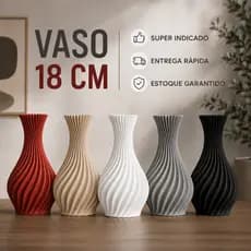 Vaso Decorativo Minimalista Design Orgânico Premium 18cm Sala Escritório Hall Moderno Luxo Enfeite