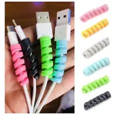 Bobinadeira De Cabo Usb Espiral De Silicone Universal De 1 Peça Para iPhone E Android