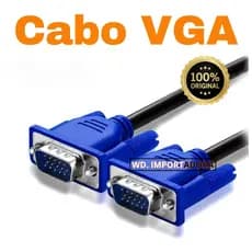Cabo VGA 1,5M 3M 5M 10M para monitor projetor computador