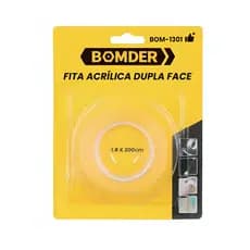 Fita Acrílica Dupla Face Mágica Transparente 1.8X200cm Vedação Impermeável Banheiro Pia Cozinha Multiuso