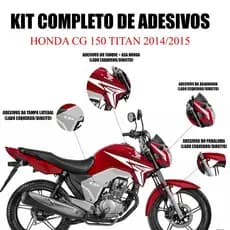 Adesivo Motos  Titan Ano 2015 Azinha Kit Adesivos Compatível Titan 150 Ex Esd