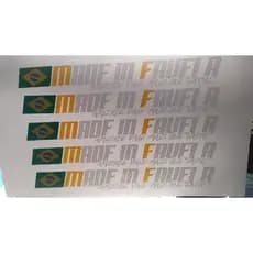 adesivo made in favela  arte auto made in favela brasil amizade vale mais que lata acessórios para carro bandeira do brasil