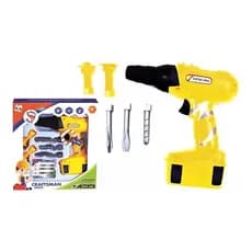 Kit Ferramentas Parafusadeira Brinquedo Infantil Eletrico 6 Peças !
