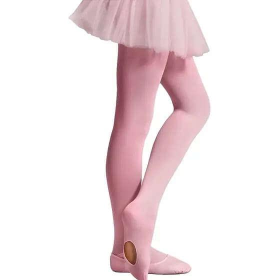 Meia Calça Modelo Conversível Ballet Infantil Menina Selene Com Abertura  Fio 40