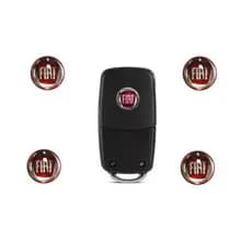 Kit 4x Emblema para chave Fiat