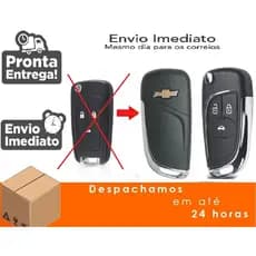 ENVIO IMEDIATO Chave Canivete Chevrolet Modelo Novo Onix Prisma Cruze Cobalt Spin Tracker Sonic S10