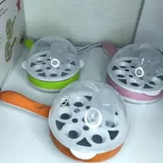 Cozedor de Ovos e Frigideira ovos Eletrico 220V Cozedor Multifuncional 2 Em1 ovos e Legumes