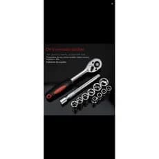 Jogo De Soquete Catraca 1/4 Profissional 12pçs Com Extensor