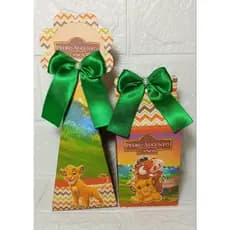 kit Pegue e Monte Caixa Milk e pirâmide REI LEÃO lembrancinhas Personalizadas para festas aniversários.