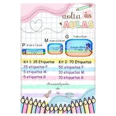 Kit Etiquetas Escolares Sonic, etiquetas para lápis e cadernos, materiais escolares, volta as aulas.