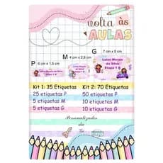 Kit Etiqueta Escolar Casa Mágica da Gabby/ etiqueta para lápis, cadernos, canetas, volta as aulas.