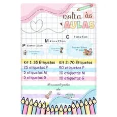 Kit Etiquetas Escolares Patrulha Canina aquarela, etiquetas para canetas e materiais escolares.